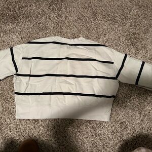 lululemon athletica cropped Striped Sweatshirt